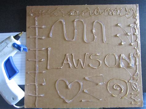 Play Create Explore Painting Over Hot Glue Gun Designs
