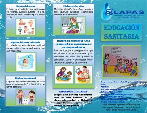 TRIPTICO DE ECUCACIÓN SANITARIA by Graciela Velasquez Villalba Issuu