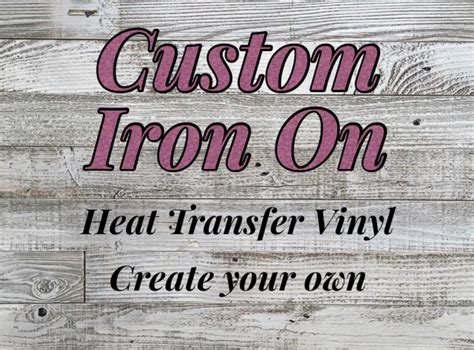 Heat Transfer Vinyl Lettering Iron On Custom Letters Etsy