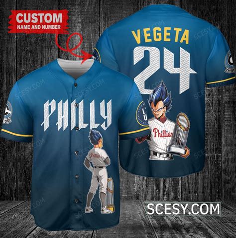 Philadelphia Phillies X Vegeta Super Saiyan Dragon Ball Z With Trophy