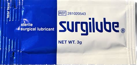 Surgilube® Surgical Lubricant Metal And Laminate Tubes Single Use Packets