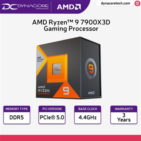 Amd Ryzen 9 7900x3d 12 Core 24 Thread Desktop Processor Lazada Singapore