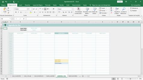 Planilha De Agendamento Excel Genial