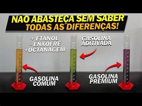 Qual a DIFERENÇA entre GASOLINA COMUM ADITIVADA e PREMIUM Qual a