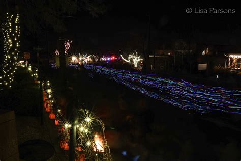 The Festival Of Farolitos Along Canyon Road In Santa Fe New Mexico