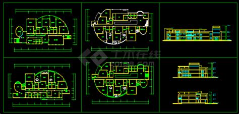 某市幼儿园建筑cad设计平面施工图纸幼儿园土木在线