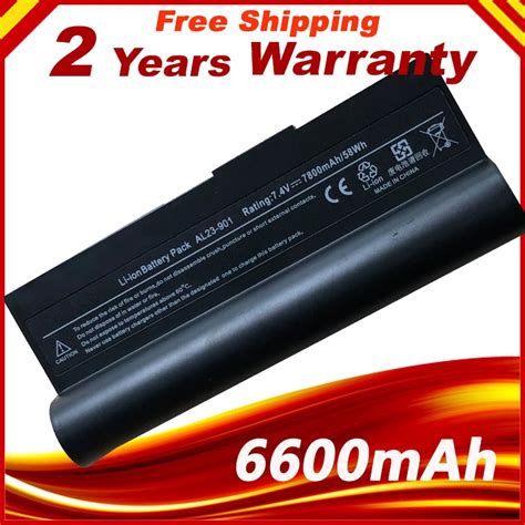 7 4V 6600mAh Laptop Battery For ASUS Eee PC 1000 1000H 1000HE 1000HA