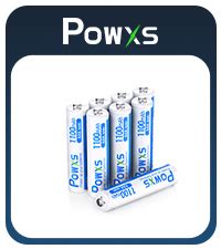 POWXS Akku Ladegerät für Lithium NiMH NICD AA AAA Akkus 8 Fach