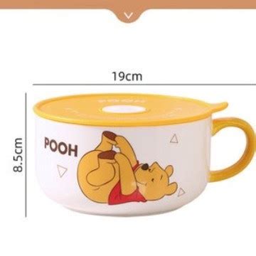 Jual Mangkuk Mie Biskuit Buah Porselen Winnie The Pooh Original