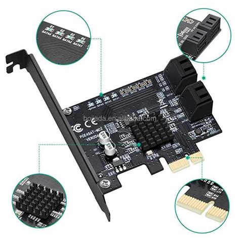 4 Ports Sata3 0 Anschluss An Pci Express X1 Pci E 1x Erweiterungs Riser