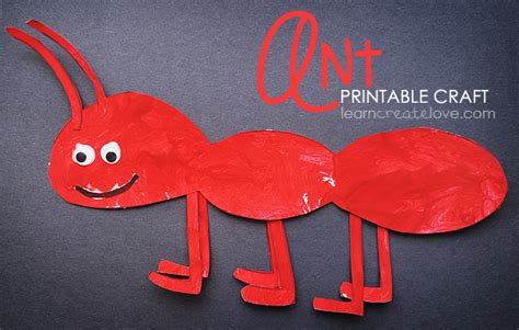 Summer Crafts For Preschoolers Printable Ant Craft Crafts Ant