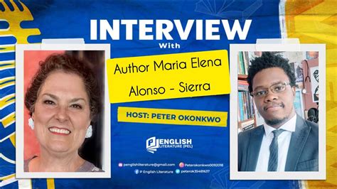 Author Interview With Maria Elena Alonso Sierra Youtube