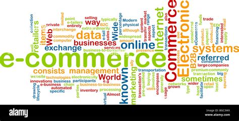 Word Cloud Concept Illustration Of E Commerce Electronic Commerce Stock