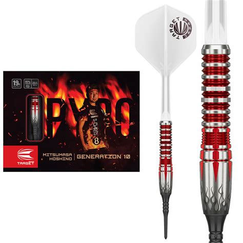 Target Japan Mitsumasa Hoshino Pyro G10 Max 95 Soft Tip Darts