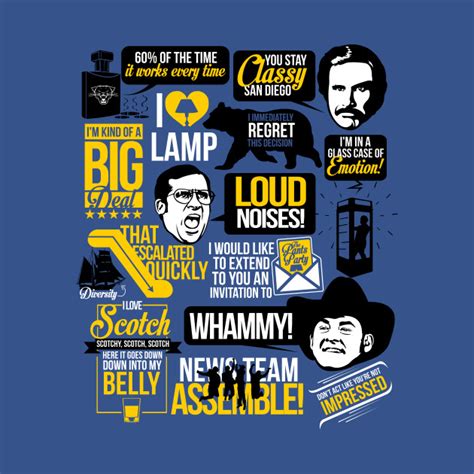 Anchorman: The Legend of Ron Burgundy Quotes T-Shirt - The Shirt List