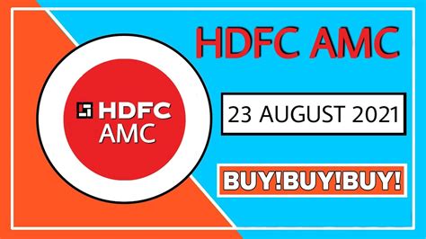 August Hdfc Amc Share Price Targets Hdfc Amc Share Latest News