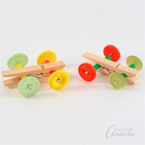 Clothespin Car Craft | AllFreeKidsCrafts.com