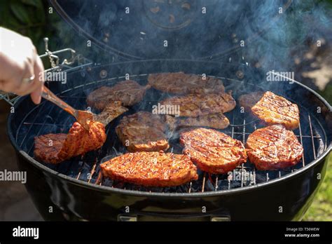 Flaming Steaks Hi Res Stock Photography And Images Alamy