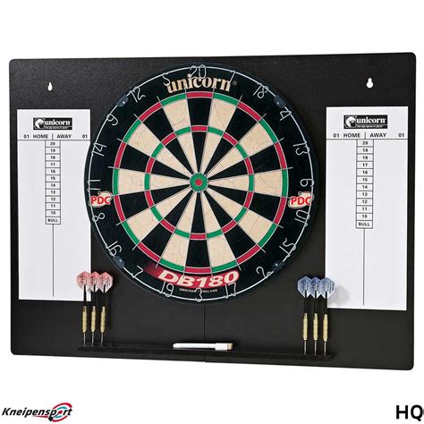 Unicorn Db180 Home Dart Centre Steeldarts Board Mit Wandschutz