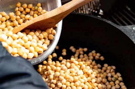 Geröstete Kichererbsen vom Grill Krosser gesunder Snack