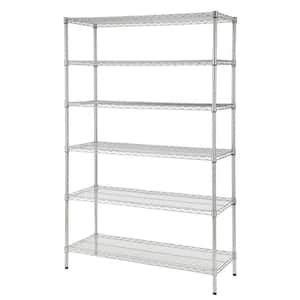 Hdx Chrome Tier Steel Wire Shelving Unit In W X In H X In