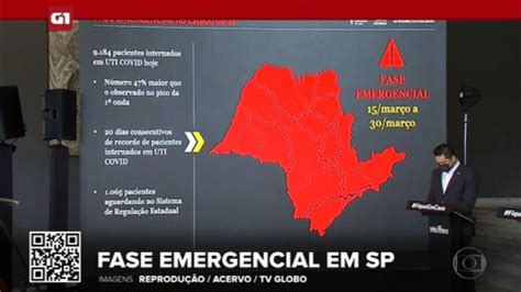 V Deo G Em Minuto Governo De Sp Anuncia Fase Emergencial Que