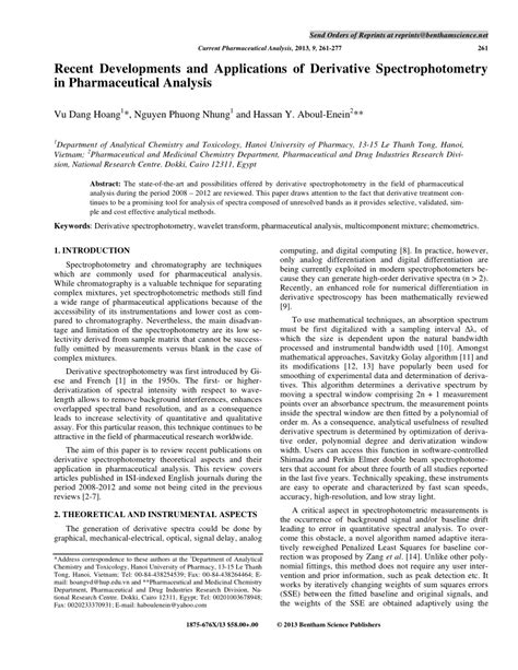 (PDF) Recent Developments and Applications of Derivative ...