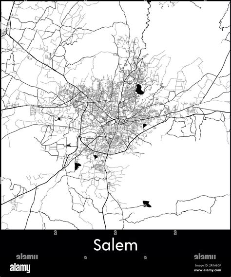 City Map Asia India Salem vector illustration Stock Vector Image & Art ...