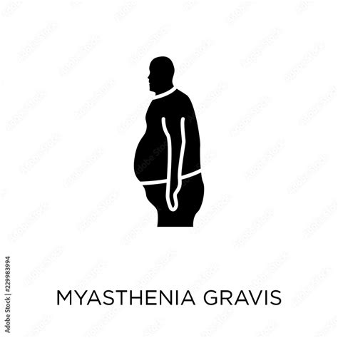 Myasthenia Gravis Icon Myasthenia Gravis Symbol Design From Diseases