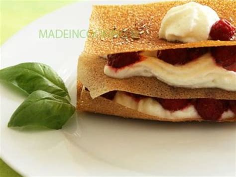 Mille Feuille Aux Framboises Et Au Miel Recette Par Made In Cooking