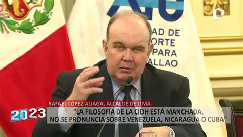 L Pez Aliaga La Filosof A De La Cidh Est Manchada No Se Pronuncia