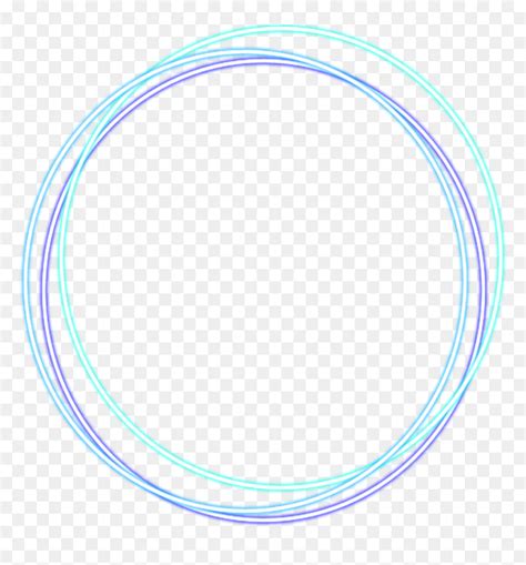 Blue Circle Frame Png