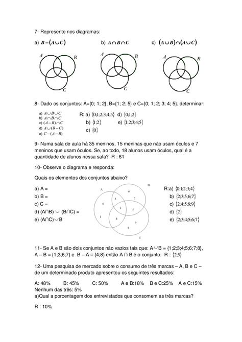 Exercícios Teoria Dos Conjuntos