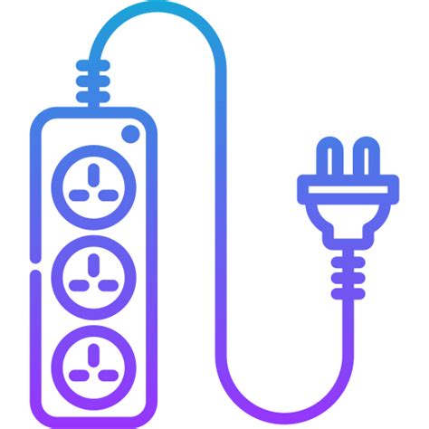 Extension Cord Generic Gradient Outline Icon