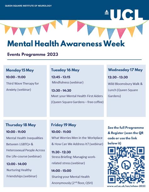 Mental Health Awareness Week 2023 Poster Final UCL Queen