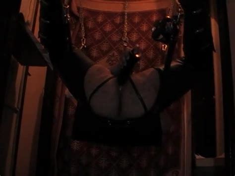 Playing With Dildo And Rubber Fist In The Sling XHamster