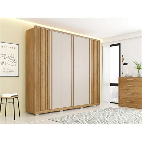 Guarda Roupa Casal Portas Gavetas Caemmun Apollo Schumann