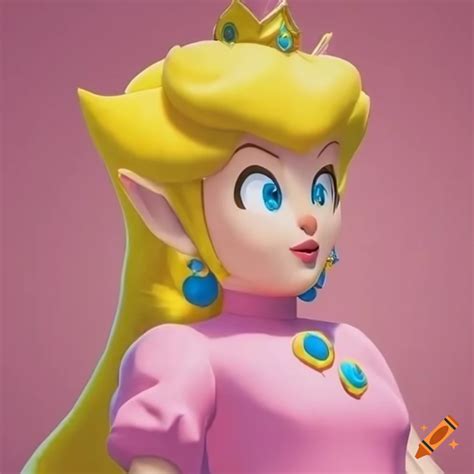 Princess Peach And Link In Costume Swap On Craiyon