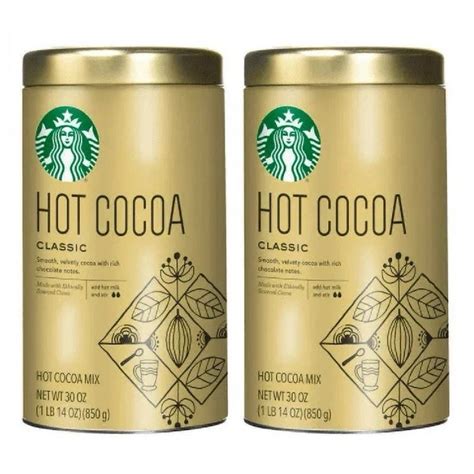 NEW TINS Starbucks Classic Hot Cocoa Mix Powder Oz Each Tin Total Oz PicClick UK