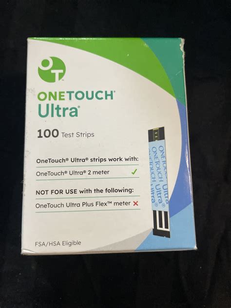 One Touch Ultra Meter Glucose Blood Test Strips Box Of Ct Count