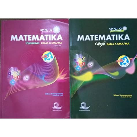 Jual PKS Matematika Untuk Kelas X SMA MA Wajib Dan Peminatan Shopee