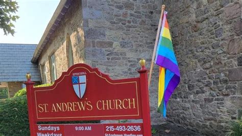 Lgbtq Signs Pride Flag Vandalized Outside Yardley Church