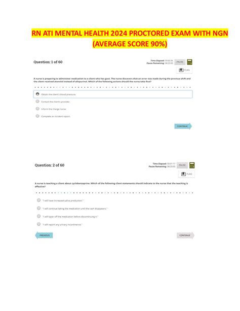 Ati Rn Mental Health Proctored Assessment Docmerit
