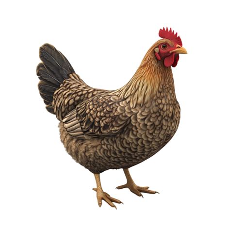 Brown Chicken Ai Generative 49176296 Png