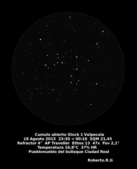 Observaciones Astron Micas Visuales Observaci N Cumulo Abierto Stock