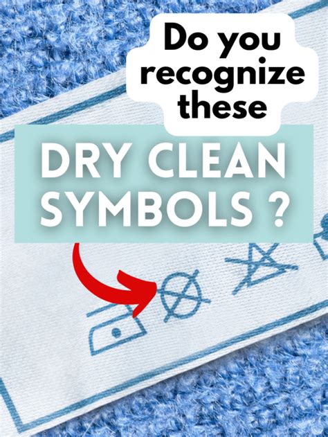 Recognize The Dry Cleaning Symbols - SewGuide