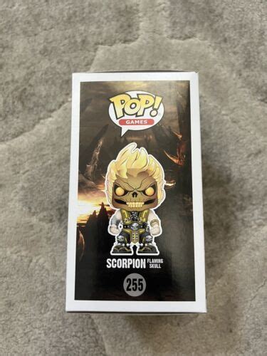 Scorpion Flaming Skull Mortal Kombat Pop Games Vinyl Figure Hot Topic Funko
