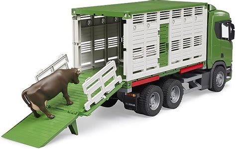 Bruder Scania Super R Cattle Transportation Truck With Cattle