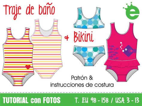 Tutorial y patrón de costura para traje de baño y bikini Etsy España