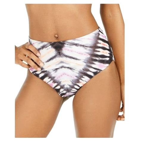 Bar Iii Swim Bar Iii Bikini Bottom Ink Highrise Waist Retro